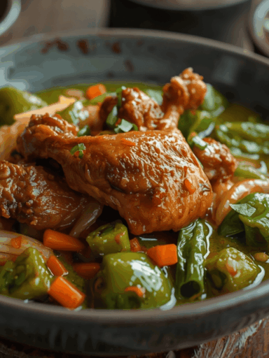 Makanan sehat rendah kalori dengan nasi merah, ayam panggang, dan sayuran segar