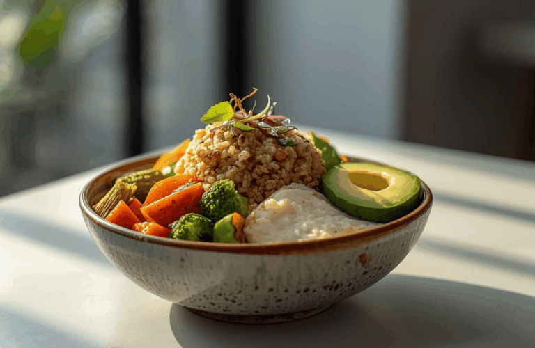 Overnight oats dengan buah segar sebagai sarapan sehat modern